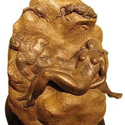 Toni Boni | “Adamo ed Eva nell’Eden” | bronzo patinato | h cm.40 | anni ’40.