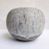 Gianfranco Budini | vaso sferico schiacciato in gress  | h.cm. 12x14 | firmato