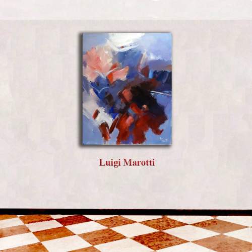 Luigi Marotti, "Free to dream ", olio su tela, h. cm. 100x80