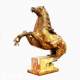 Novello Finotti,  Amazzone a cavallo, scultura in bronzo dorata